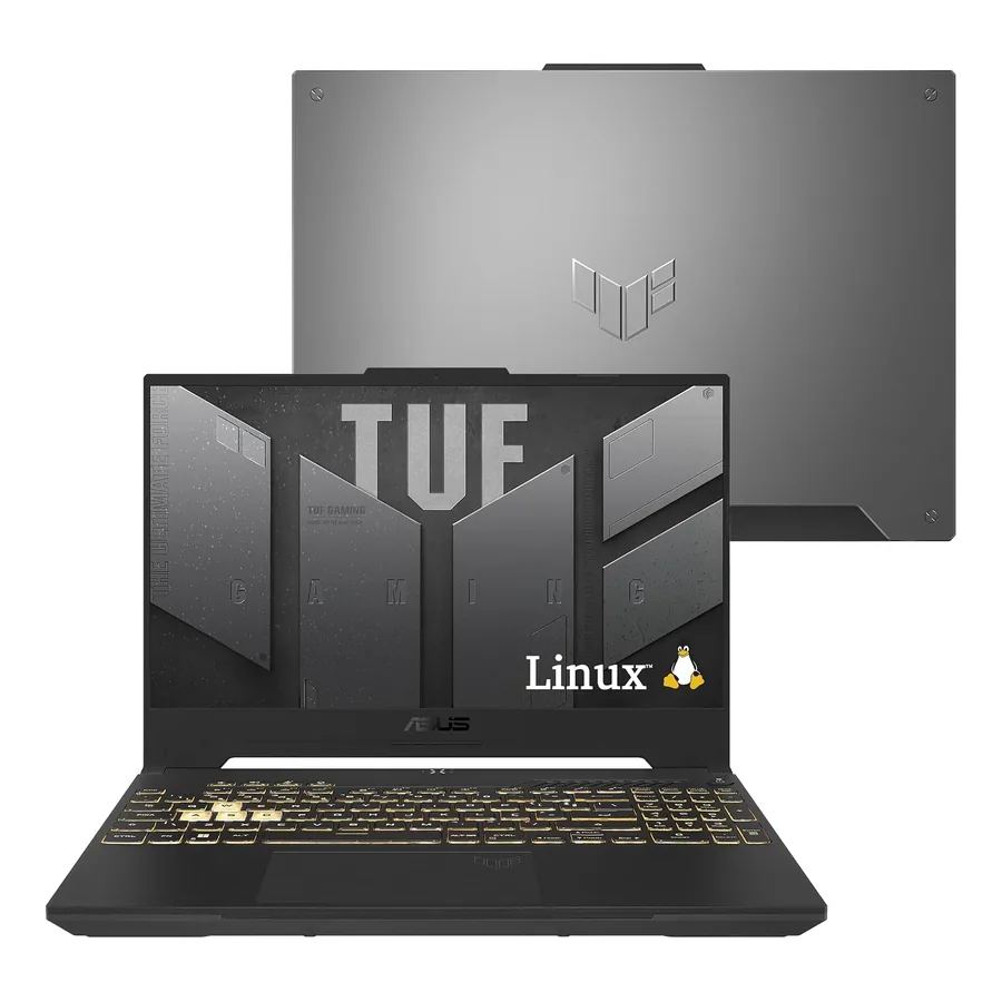 ASUS TUF Gaming F15 com acabamento cinza Mecha Gray