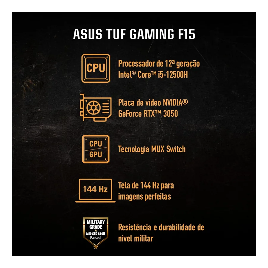 Sistema de resfriamento do ASUS TUF F15