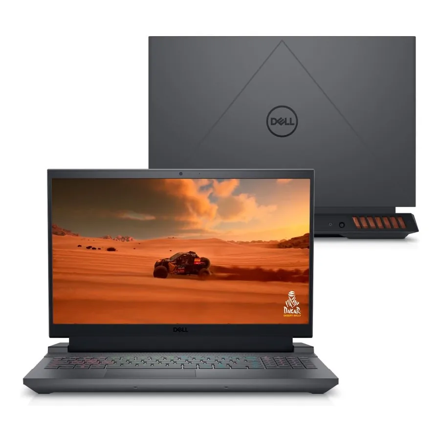 Dell G15 com teclado RGB aceso