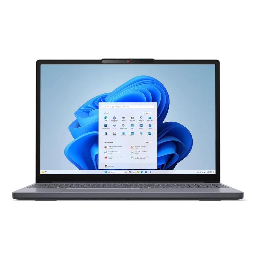 Teclado e webcam com privacy shutter do IdeaPad Slim 3i