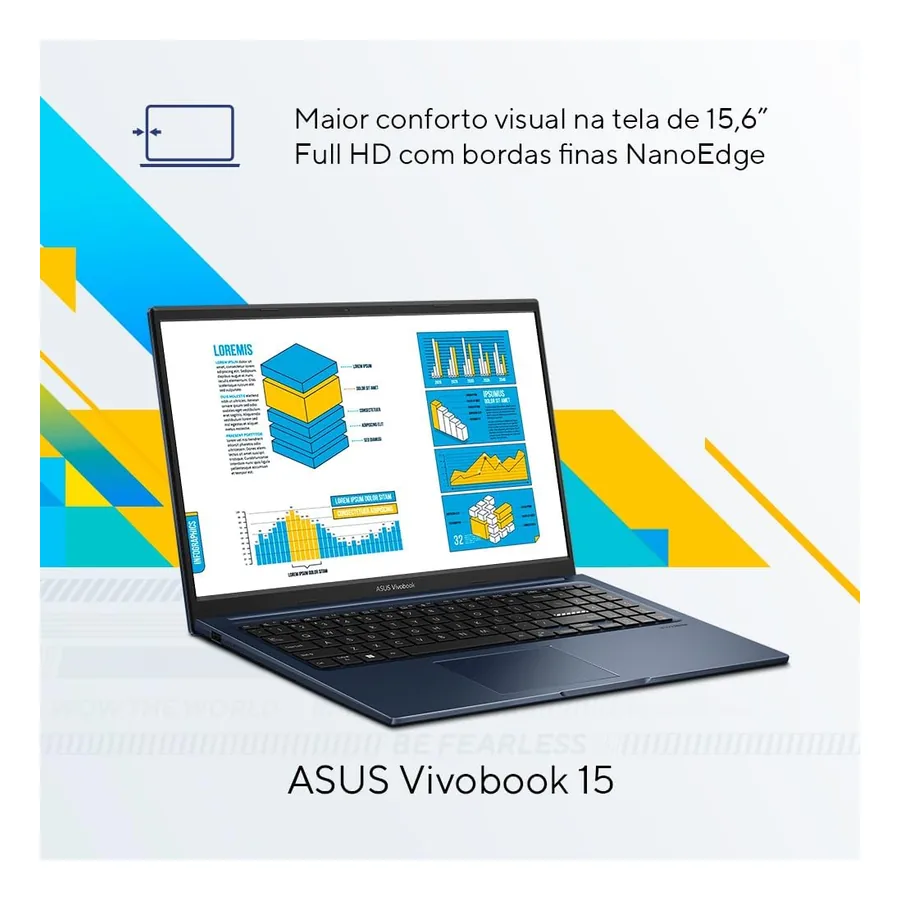 Portas do Notebook Asus VivoBook 15 X1504va