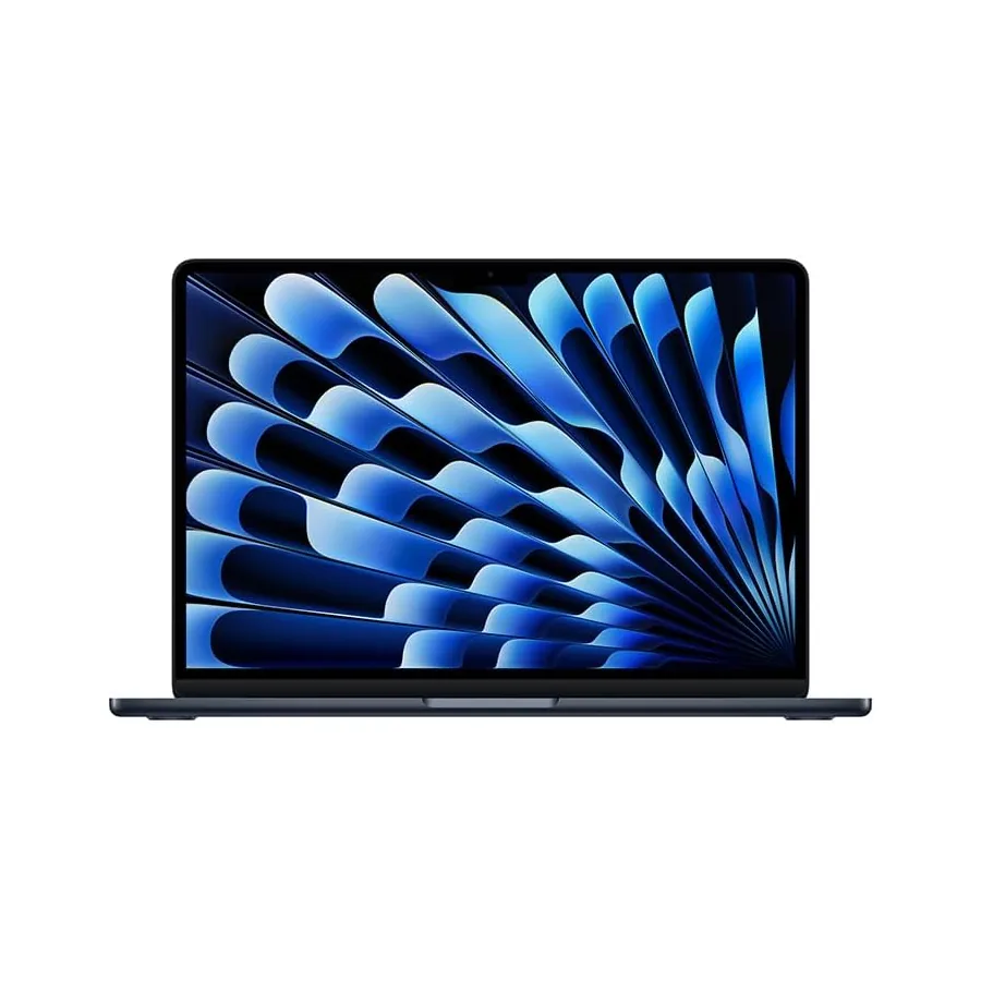 Notebook Apple MacBook Air aberto Meia-noite