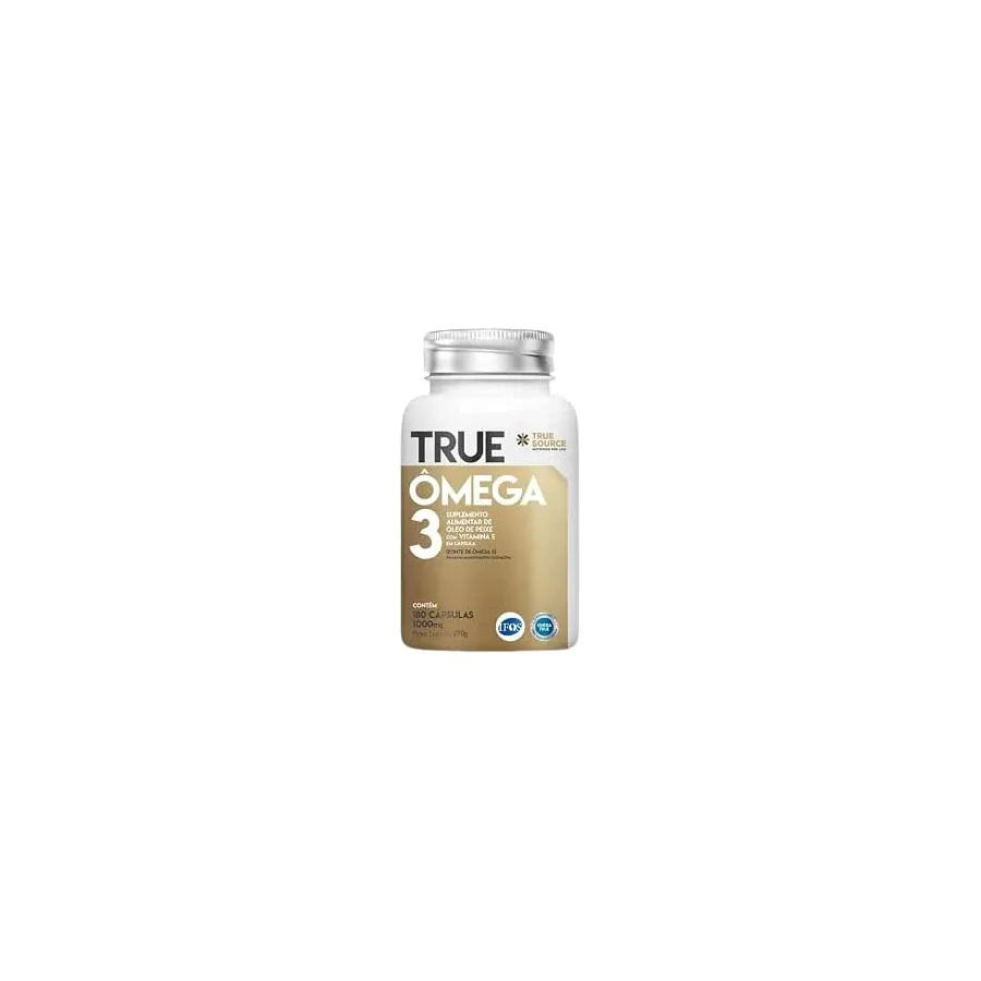 Frasco True Source Ômega 3 com Vitamina E 180 cápsulas