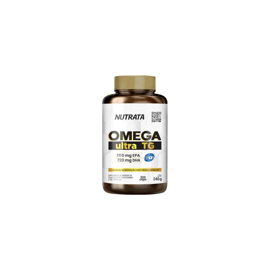 Frasco Ômega 3 Nutrata Ultra TG 120 cápsulas