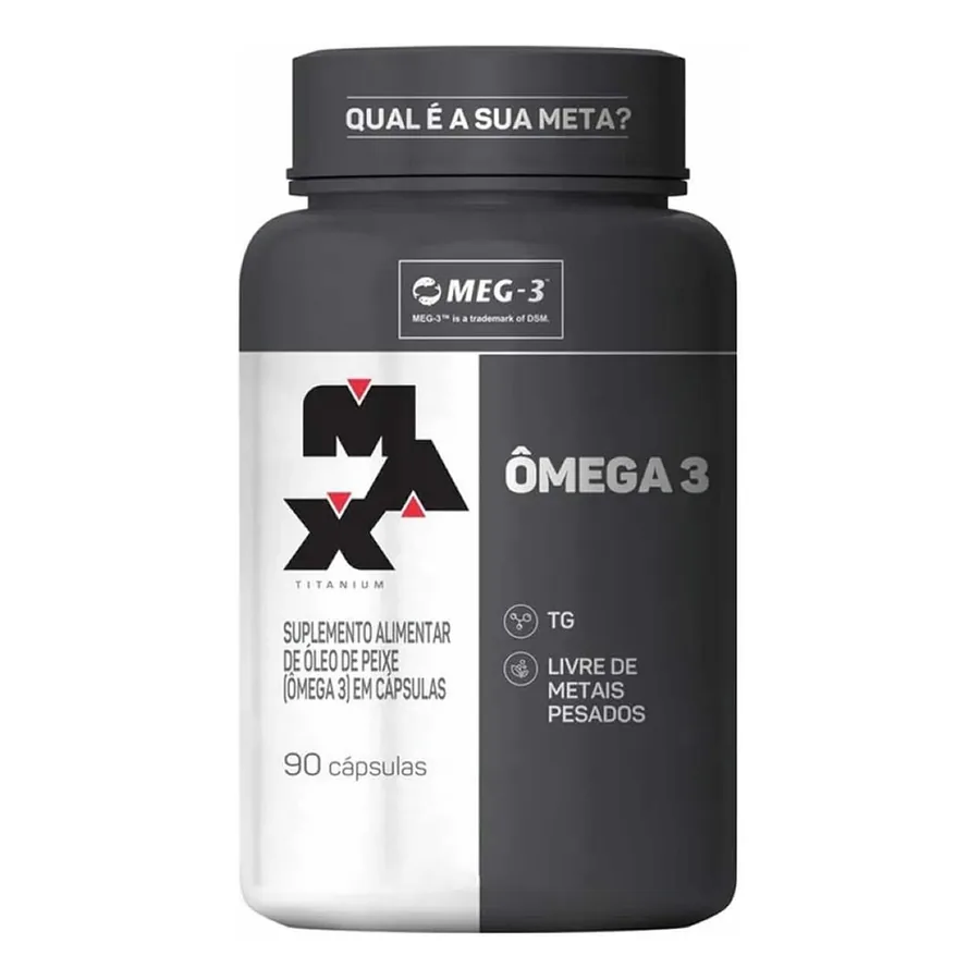 Frasco Ômega 3 Max Titanium 90 cápsulas