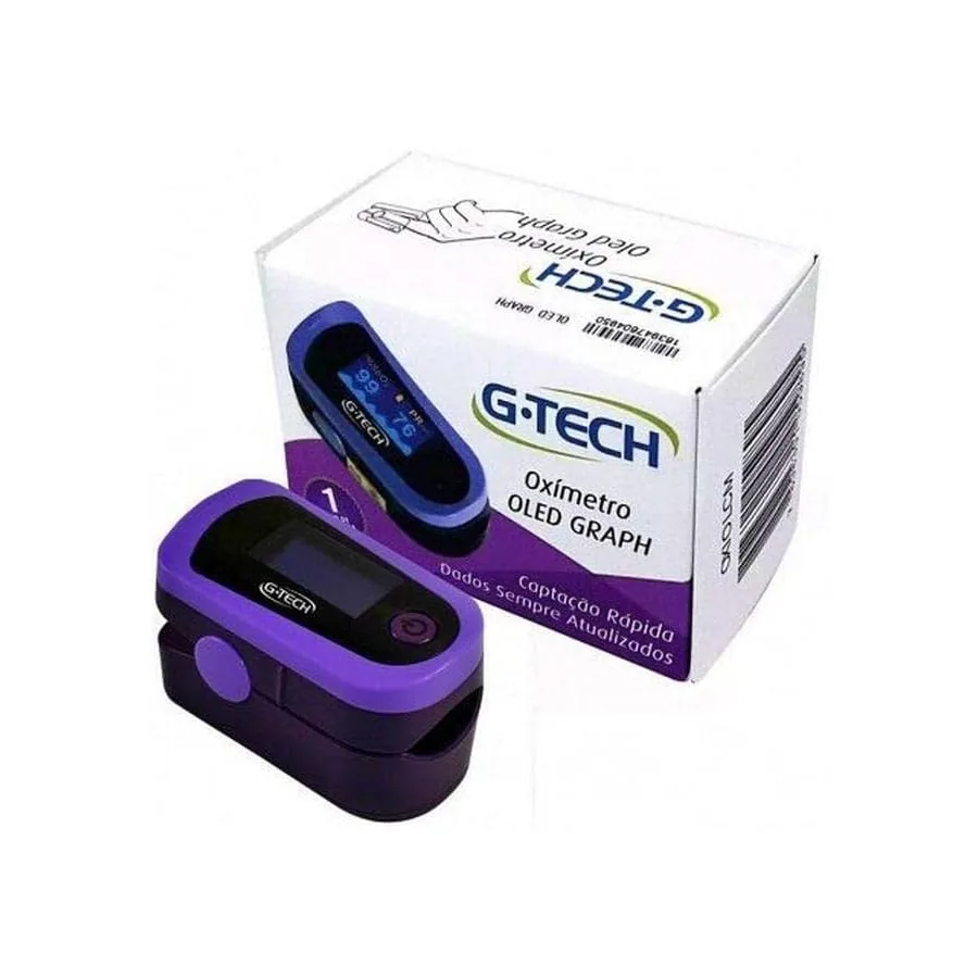 Oxímetro de Dedo G-Tech OXIOLCM
