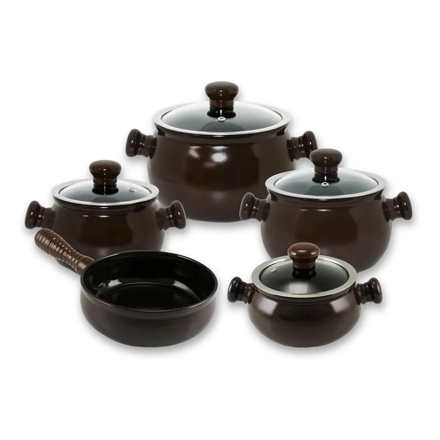 Conjunto Ceraflame Premiere Joy 5 peças Chocolate