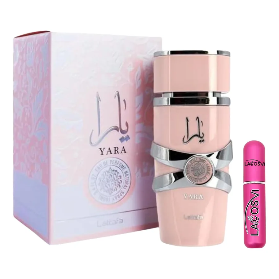 Perfume Feminino Lattafa Yara frasco rosa 100 ml