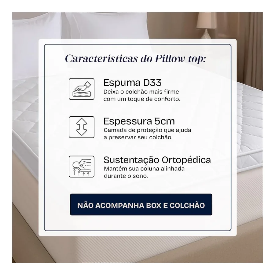 Pillow Top BF Colchões 7909615036936, imagem 3