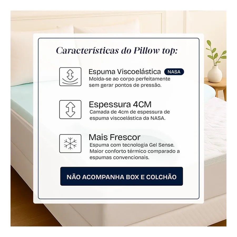 Pillow Top BF Colchões Nasa, imagem 3