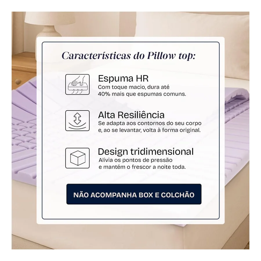 Pillow Top BF Colchões High Resilience, imagem 4