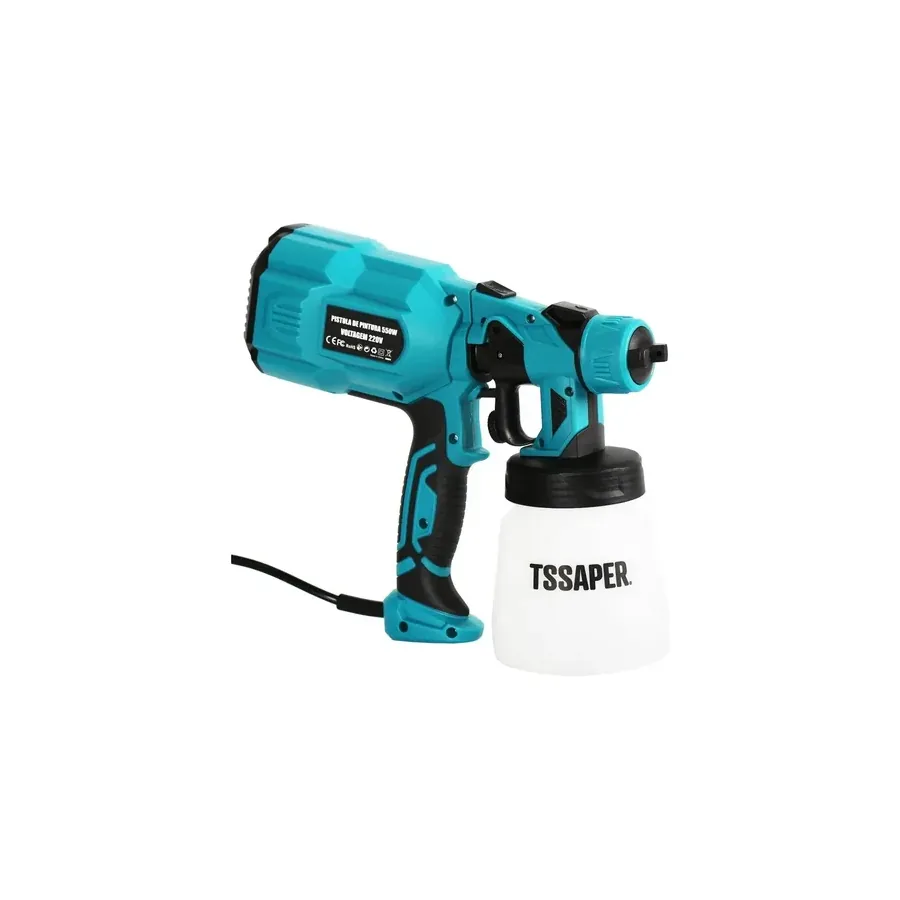 Pistola de Pintura Tssaper TP550110 com reservatório 800ml