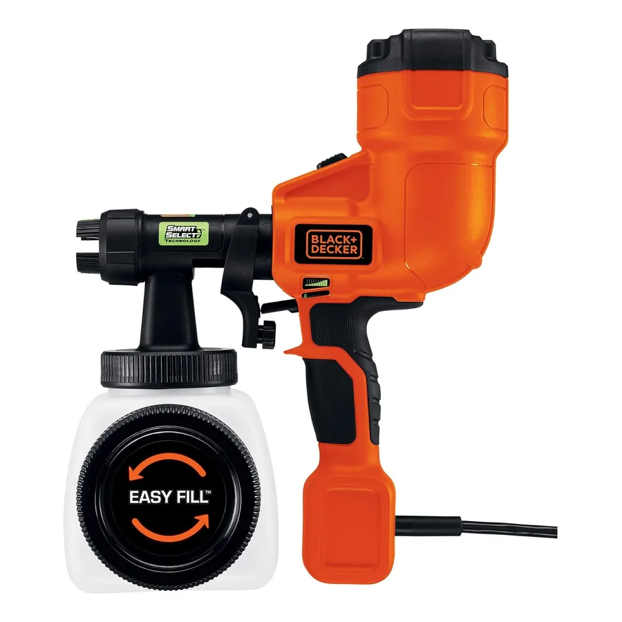 Pistola de Pintura Black Tools BTPT1000 em cor laranja