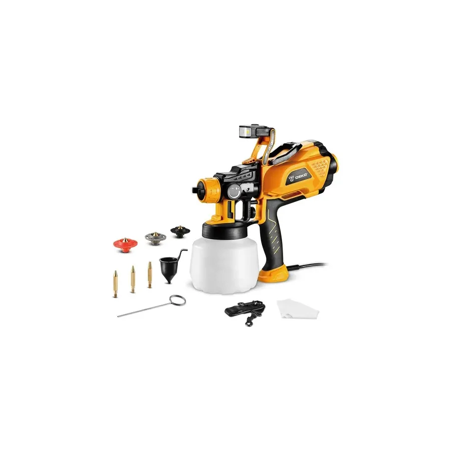 Pistola de Pintura Deko DKSG60K1 com reservatório 1,2L