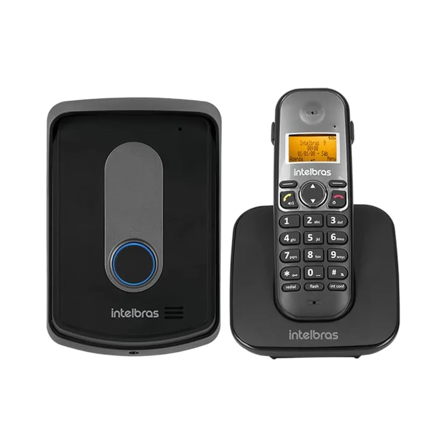 Telefone sem fio Intelbras TIS 5010 em preto