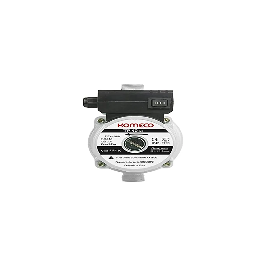 Mini bomba Komeco TP40 G4 vista frontal