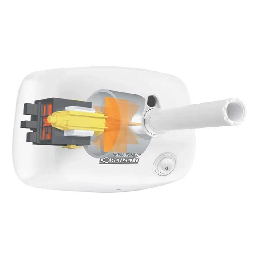 Pressurizador Maxi Turbo detalhe do cano