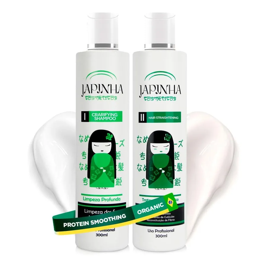 Kit Progressiva Orgânica Japinha Cosméticos 2x300ml