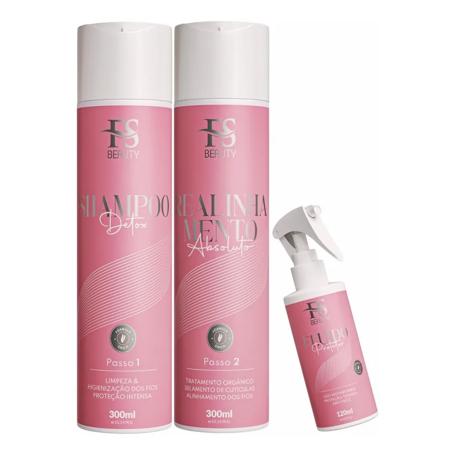 Kit Progressiva sem formol FS Beauty Liso Absoluto