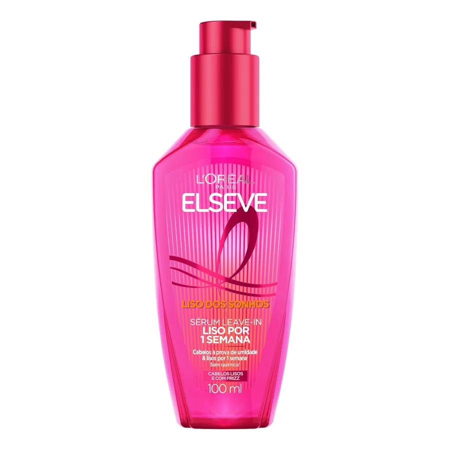 Frasco do Protetor Térmico L'Oréal Paris Elseve Liso dos Sonhos