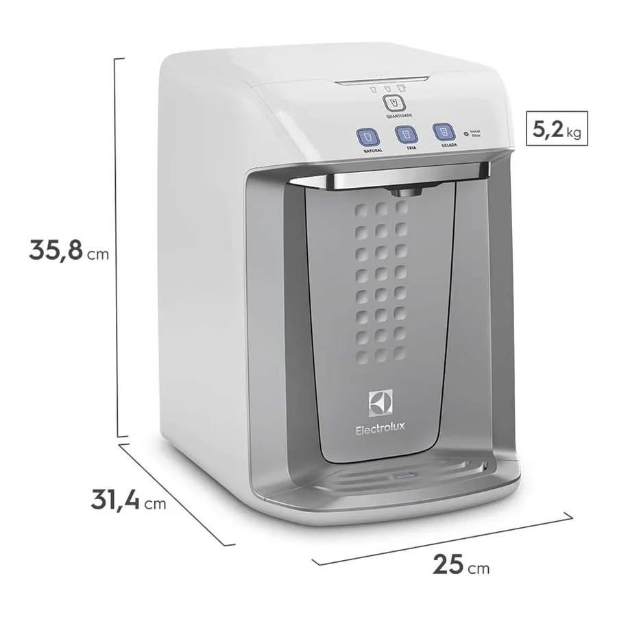 Purificador Electrolux PA21G bandeja removível