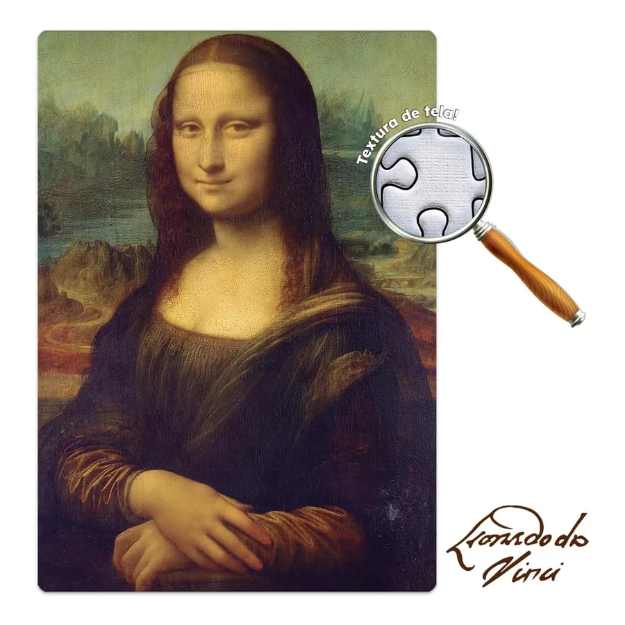 Quebra-cabeça Toyster Mona Lisa Leonardo Da Vinci, imagem 4