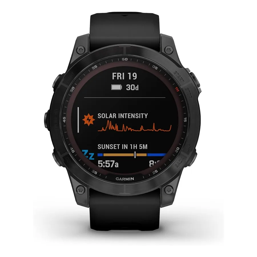 Relógio Garmin Fenix 7 com lente Power Sapphire