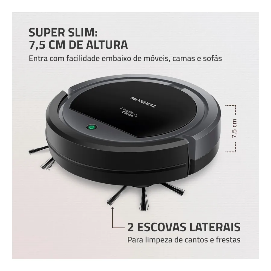Robô Aspirador Mondial Pratic Clean RB-11, imagem 4