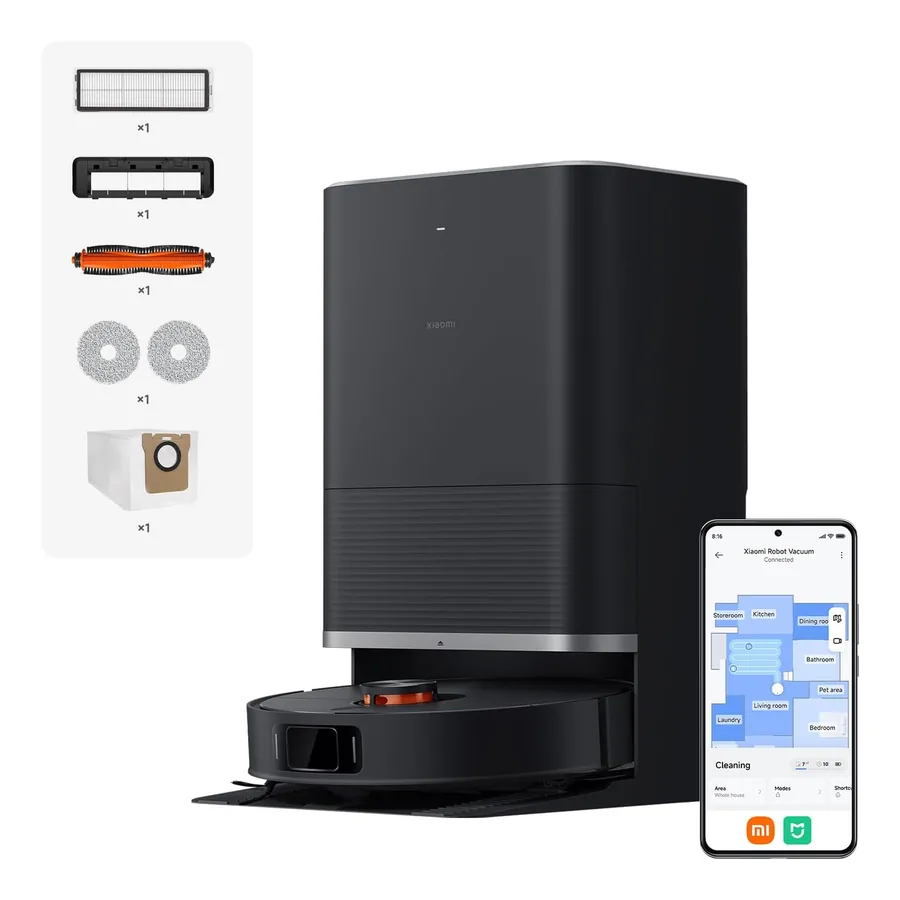 Robô Aspirador Xiaomi Vacuum X20 MAX preto