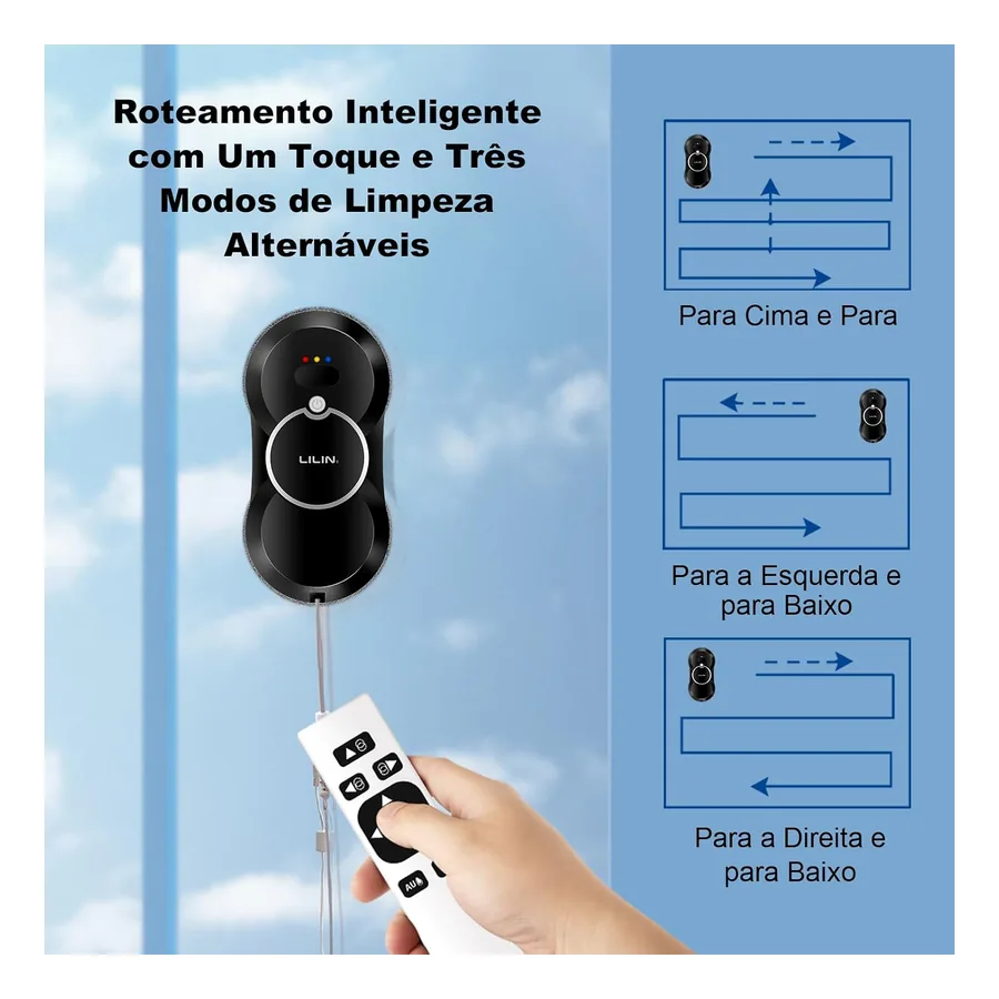 Robô Limpa Vidros Lilin HCR10, imagem 4