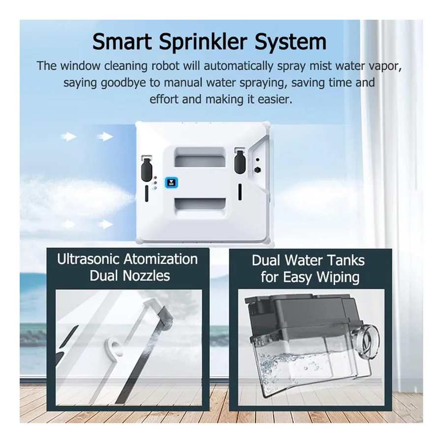 Robô Limpa Vidros Chhmaelove Smart Sprinkler, imagem 3