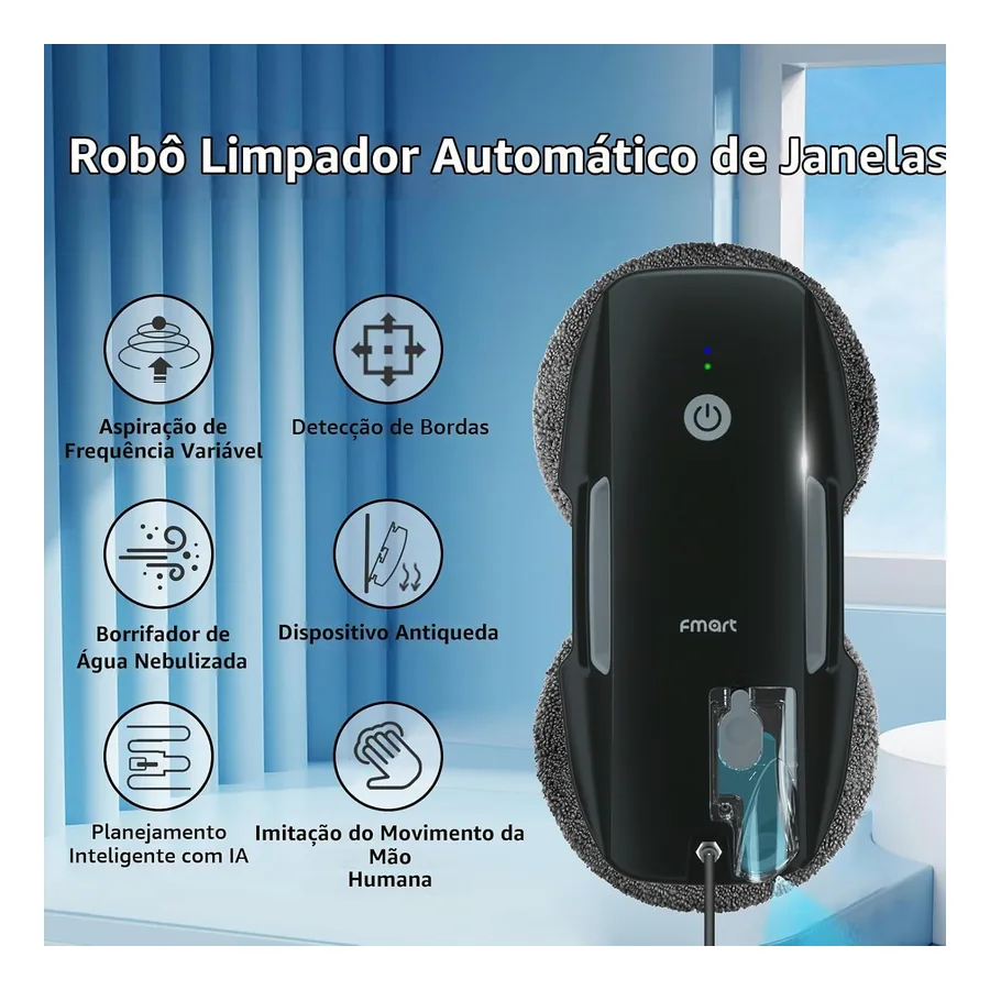 Robô Limpa Vidros Fmart T9 Pro, imagem 3