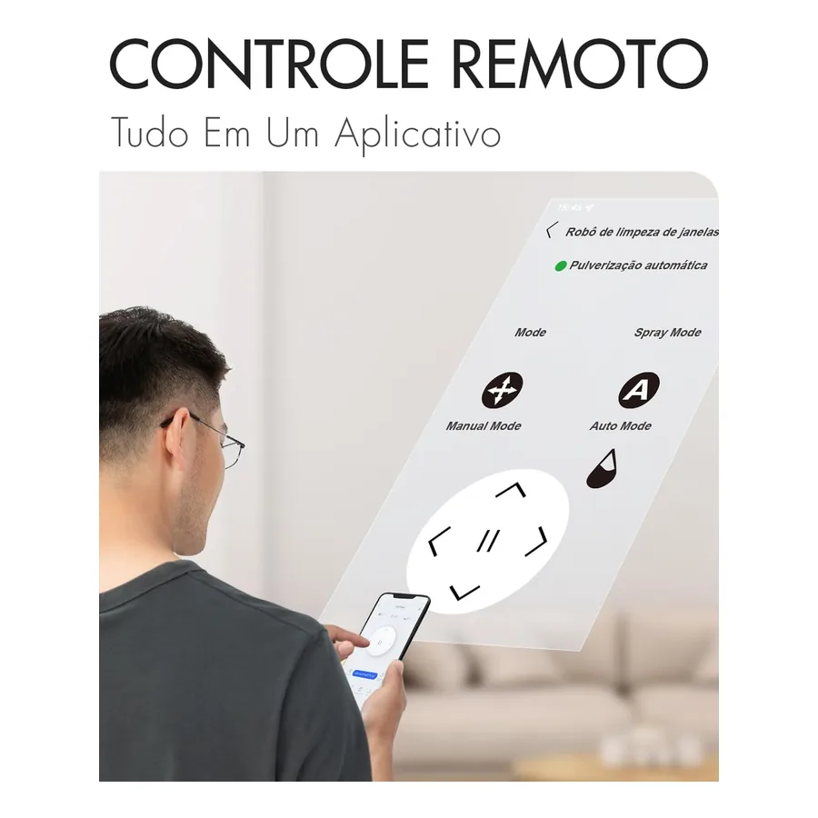 Robô Limpa Vidros Lilin YW509, imagem 3