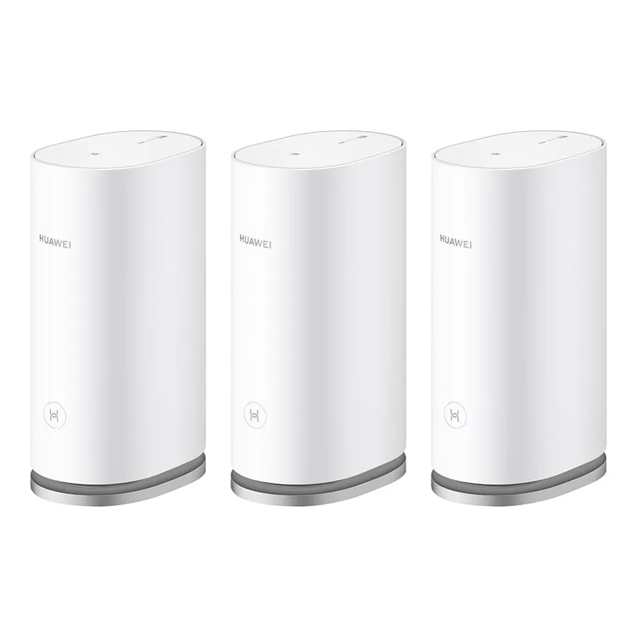 Kit Huawei WiFi Mesh 3 em bancada