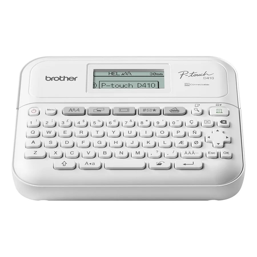 Rotulador Brother PTD410 branco