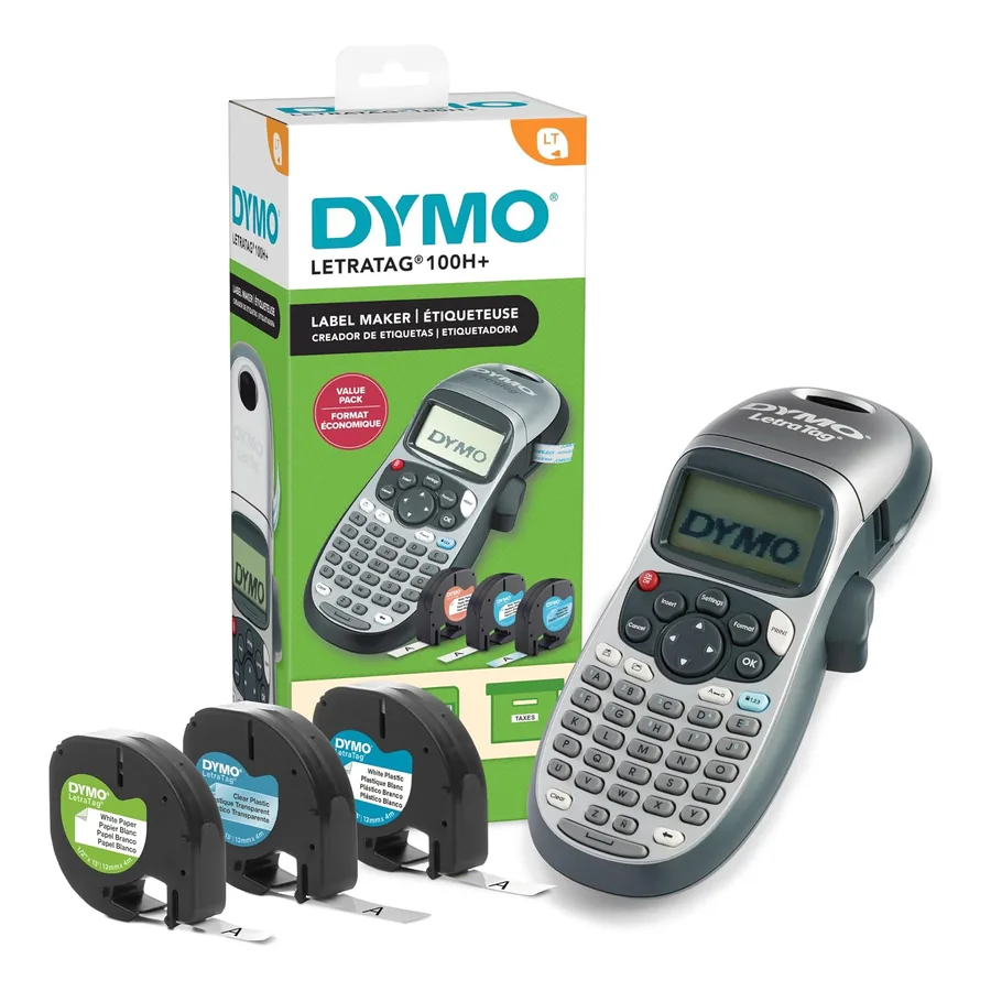 Rotulador Dymo Letratag 100H em cinza