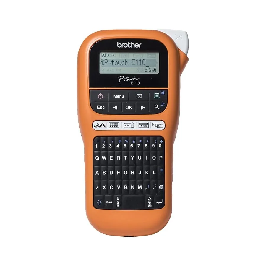 Rotulador Brother P-touch PT-E110 laranja