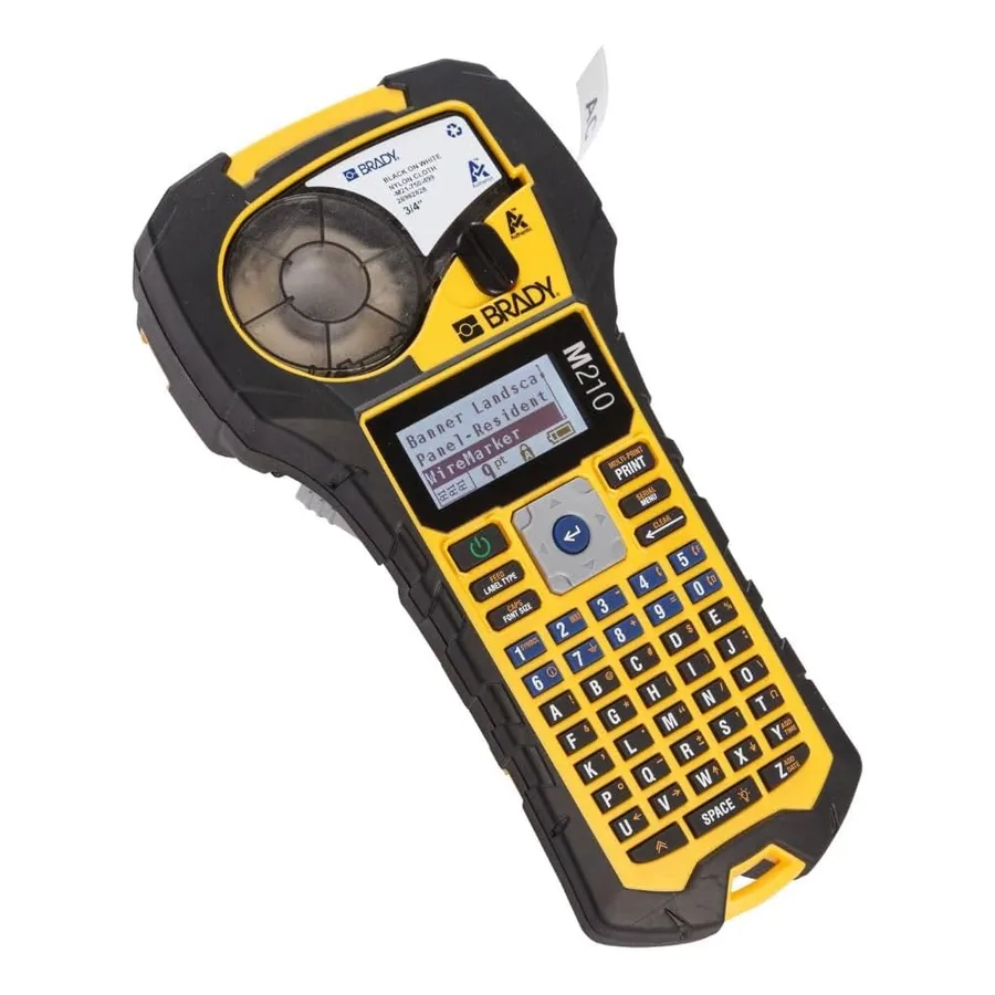 Rotulador Brady M210 amarelo e preto