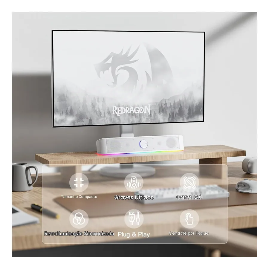 Sounbar Redragon GS560, imagem 3