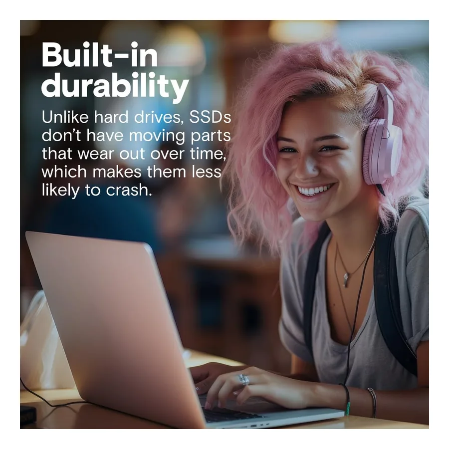 SSD Crucial BX500 instalado