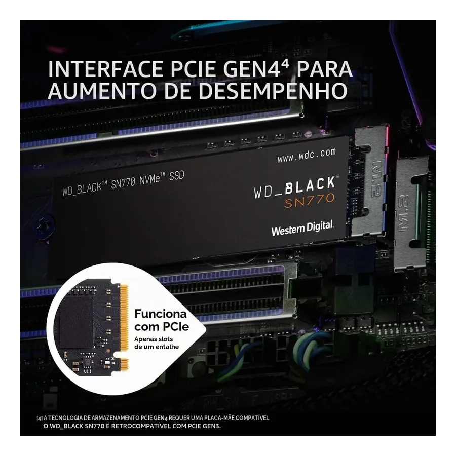 SSD 1 TB WD Black SN770, imagem 4