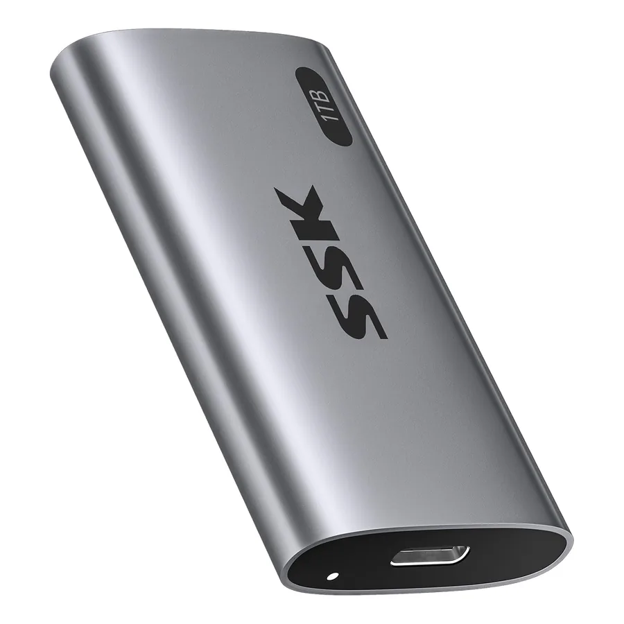 SSK SSD externo 1TB cinza espacial
