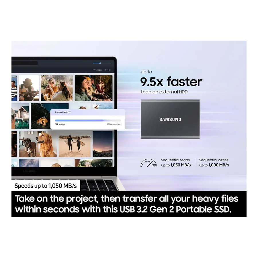 SSD Externo Samsung T7 Titan, imagem 4