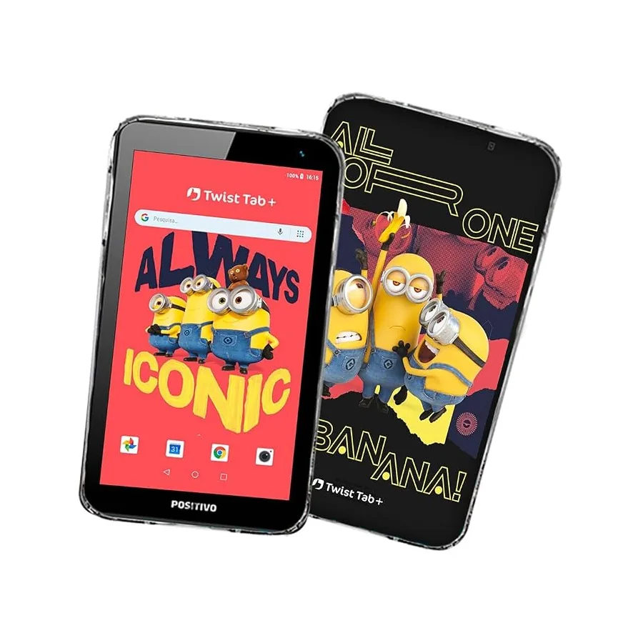 Tablet Infantil Positivo Twist Tab Minions T780KM, imagem 2