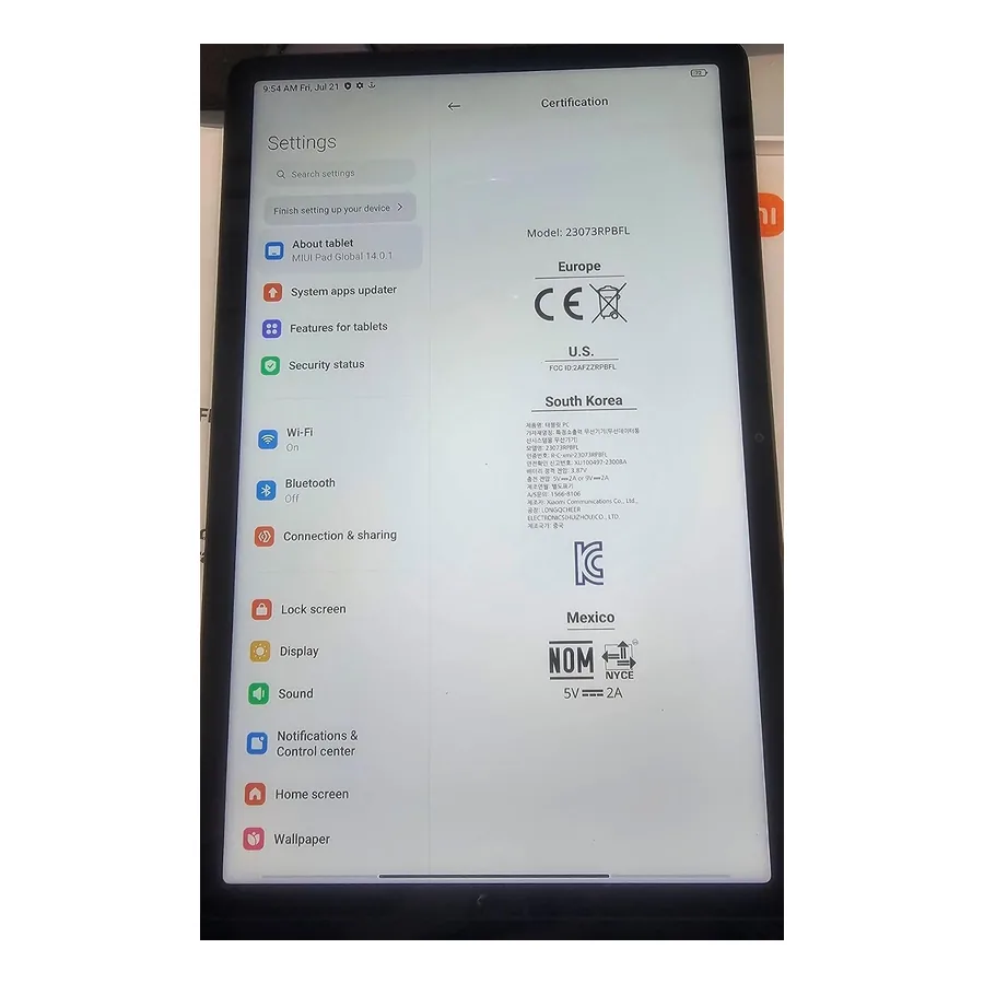 Tela 11 polegadas do Redmi Pad SE