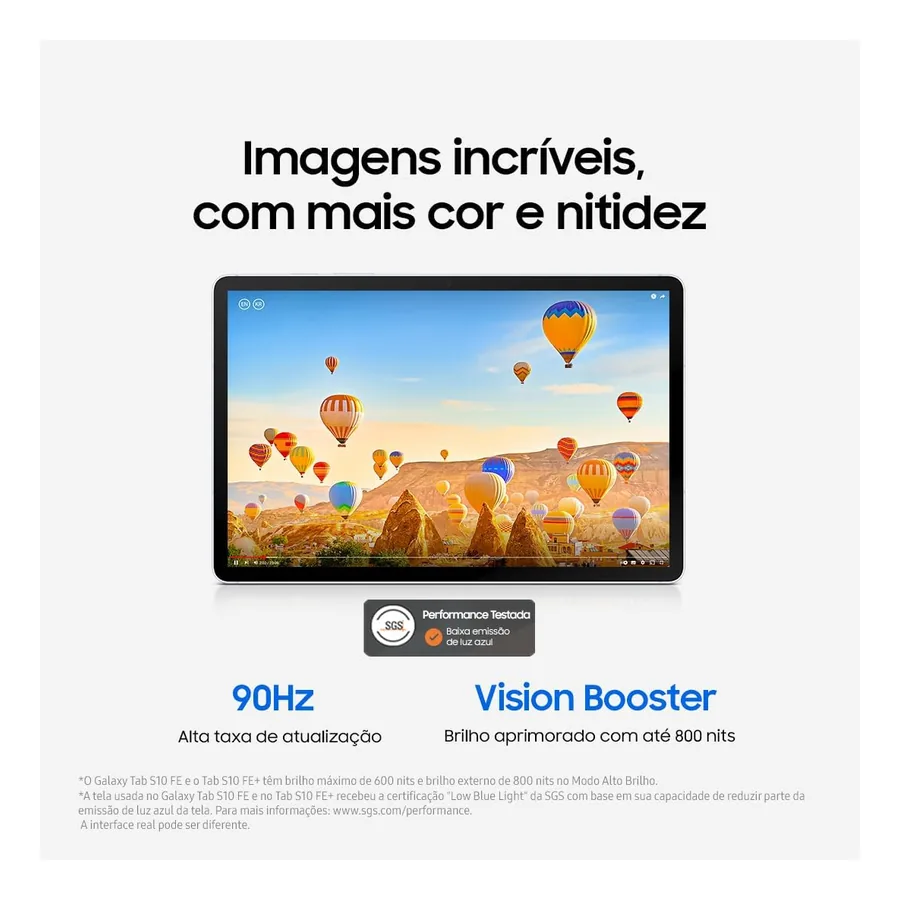 Tab S10 FE traseira cinza