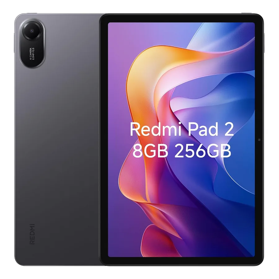 Tablet Xiaomi Redmi Pad 2 em cor cinza grafite