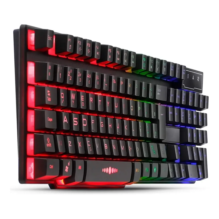 Teclado Finding Series X S com iluminação RGB e teclas altas