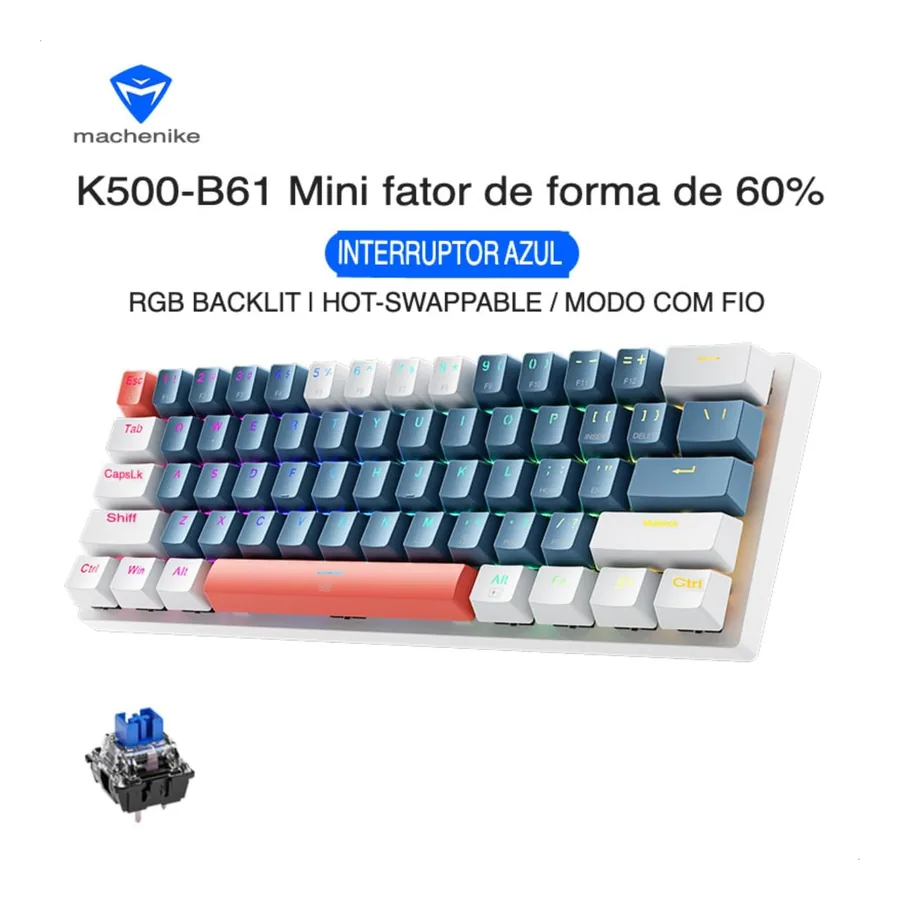 Teclado Machenike K500-B61, imagem 3