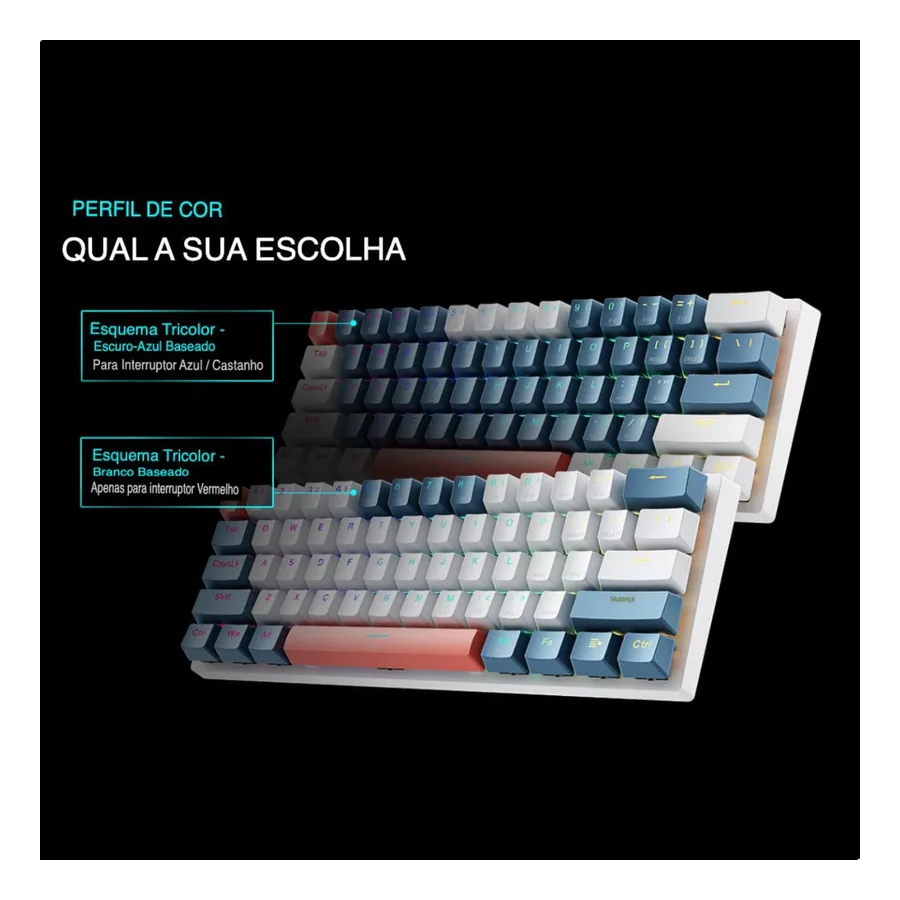 Teclado Machenike K500-B61, imagem 4